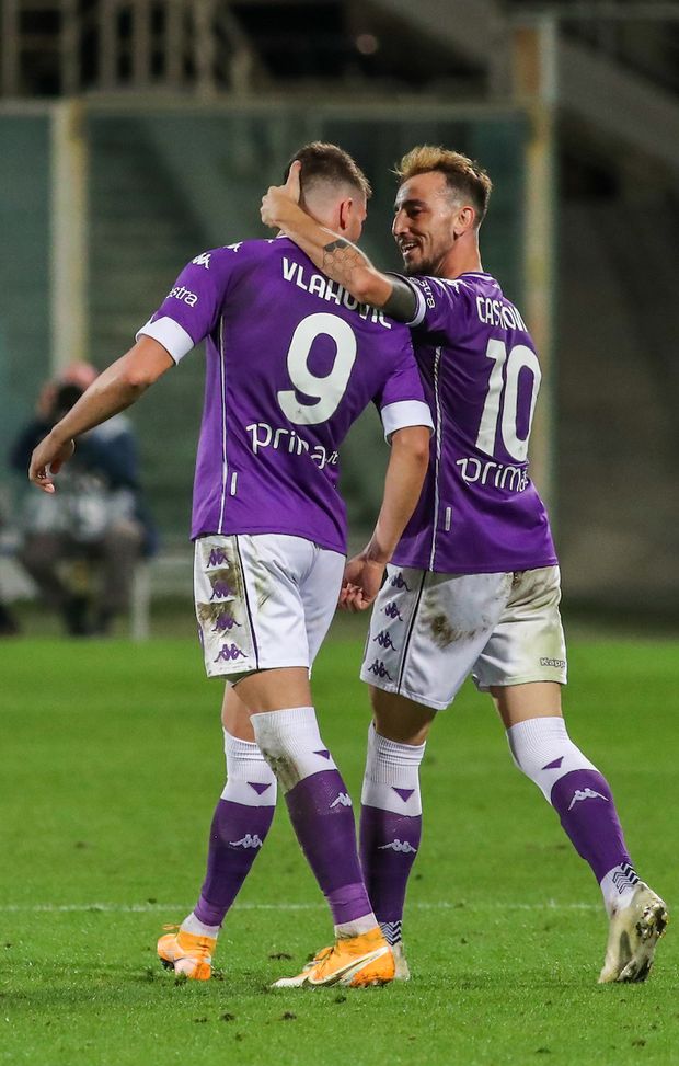 GERMOGLI PH: 2 OTTOBRE 2020 FIRENZE STADIO ARTEMIO FRANCHI SERIE A FIORENTINA VS SAMPDORIA NELLA FOTO ESULTANZA VLAHOVIC GERMOGLI PH: 2 OTTOBRE 2020 FIRENZE STADIO ARTEMIO FRANCHI SERIE A FIORENTINA VS SAMPDORIA NELLA FOTO ESULTANZA VLAHOVIC