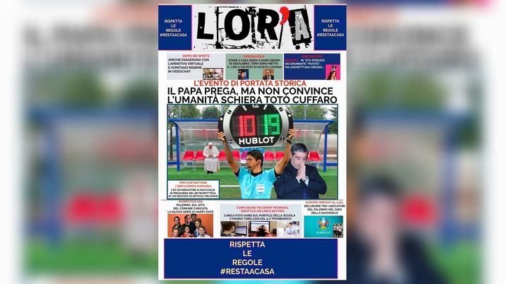 Satira, la prima pagina de LOR’A del 28/03/2020 