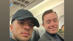 FOTO Palermo, il neo acquisto Aurelio è in volo verso il capoluogo siciliano