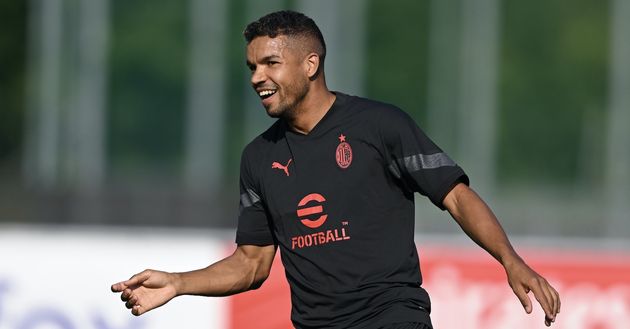 Junior Messias (attaccante AC Milan) qui in allenamento a Milanello | Milan News (Getty Images) Junior Messias AC Milan allenamento Milanello