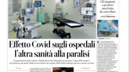 Prima Pagina, La Repubblica Palermo: “Effetto Covid sugli ospedali, l’altra sanità alla paralisi”
