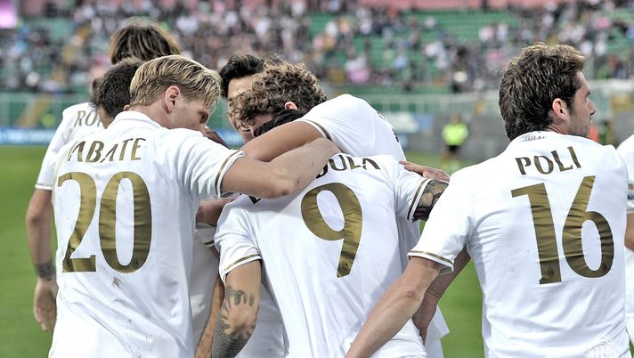Il Milan vince a Palermo ed esulta (credits: acmilan.com) 