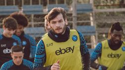 Napoli-Atalanta, Kvaratskhelia dà forfait: ha lavorato a parte