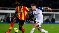 Serie A, il Lecce batte la Lazio per 2-1. A segno Strefezza e Colombo