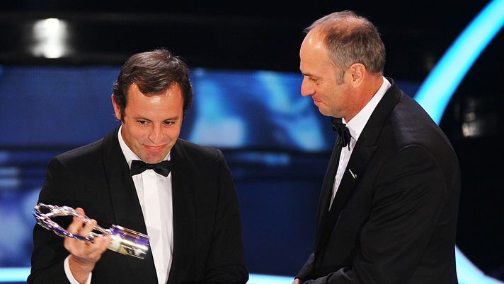 LONDON, ENGLAND - FEBRUARY 06: Sir Steve Redgrave (L) speaks with Academy member Sir Steve Redgrave on stage at the 2012 Laureus World Sports Awards at Central Hall Westminster on February 6, 2012 in London, England. (Photo by Matthew Lewis/Getty Images for Laureus) LONDON, ENGLAND - FEBRUARY 06: Sir Steve Redgrave (L) speaks with Academy member Sir Steve Redgrave on stage at the 2012 Laureus World Sports Awards at Central Hall Westminster on February 6, 2012 in London, England. (Photo by Matthew Lewis/Getty Images for Laureus)