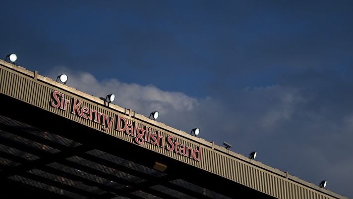 LIVERPOOL, ENGLAND - APRIL 14: A general view of the Sir Kenny Dalglish stand prior to the UEFA Champions League Quarter Final Second Leg match between Liverpool FC and Real Madrid at Anfield on April 14, 2021 in Liverpool, England. Sporting stadiums around the UK remain under strict restrictions due to the Coronavirus Pandemic as Government social distancing laws prohibit fans inside venues resulting in games being played behind closed doors. (Photo by Michael Regan/Getty Images) Focolaio Liverpool, i reds chiedono il rinvio della sfida di Carabao - immagine 1