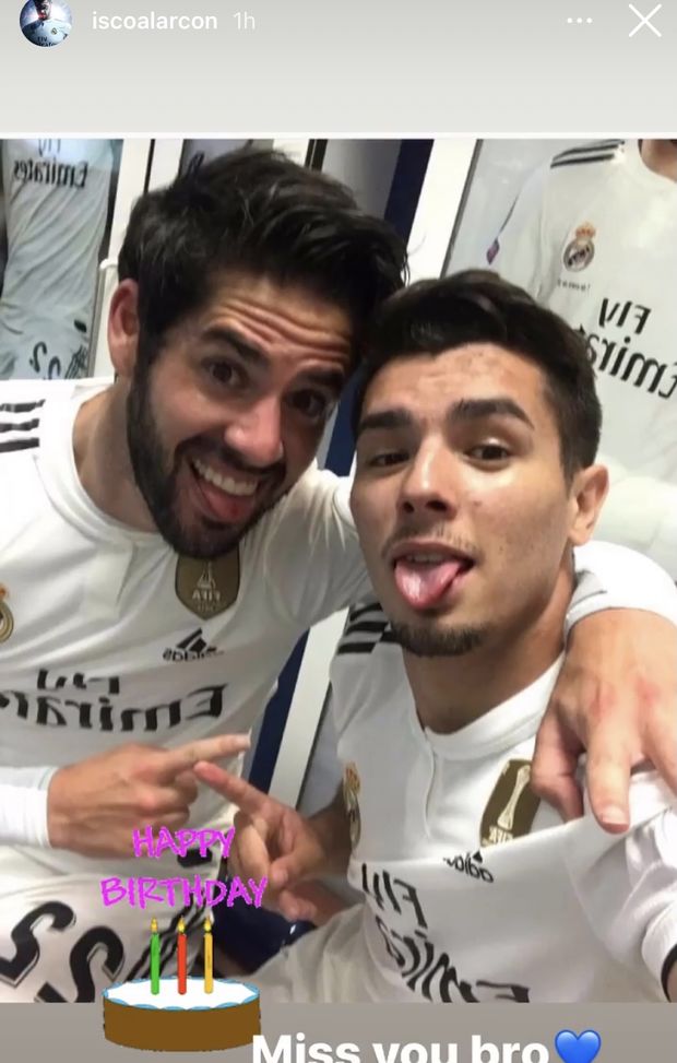  Isco e Brahim Diaz, qui con la maglia del Real Madrid 