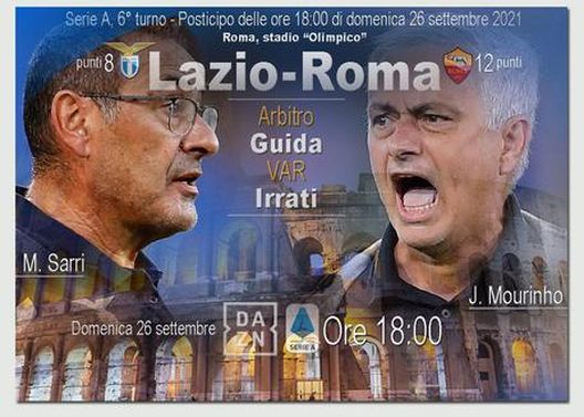 Serie A, Lazio-Roma (elaborazione Ansa) Serie A, Lazio-Roma (elaborazione Ansa)