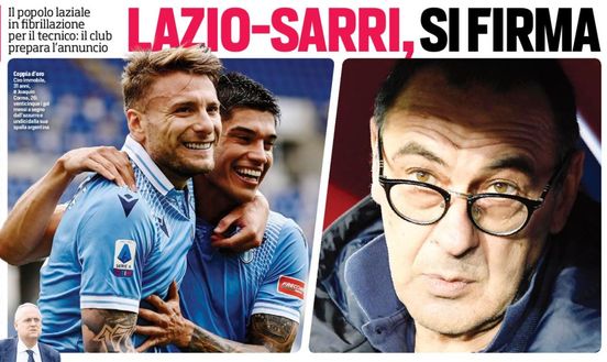 Lazio-Sarri, si firma Lazio-Sarri, si firma