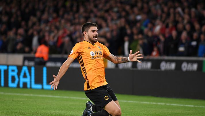 WOLVERHAMPTON, ENGLAND - AUGUST 19: Ruben Neves of Wolverhampton Wanderers celebrates after scoring his team's first goal during the Premier League match between Wolverhampton Wanderers and Manchester United at Molineux on August 19, 2019 in Wolverhampton, United Kingdom. (Photo by Shaun Botterill/Getty Images) WOLVERHAMPTON, ENGLAND - AUGUST 19: Ruben Neves of Wolverhampton Wanderers celebrates after scoring his team's first goal during the Premier League match between Wolverhampton Wanderers and Manchester United at Molineux on August 19, 2019 in Wolverhampton, United Kingdom. (Photo by Shaun Botterill/Getty Images)