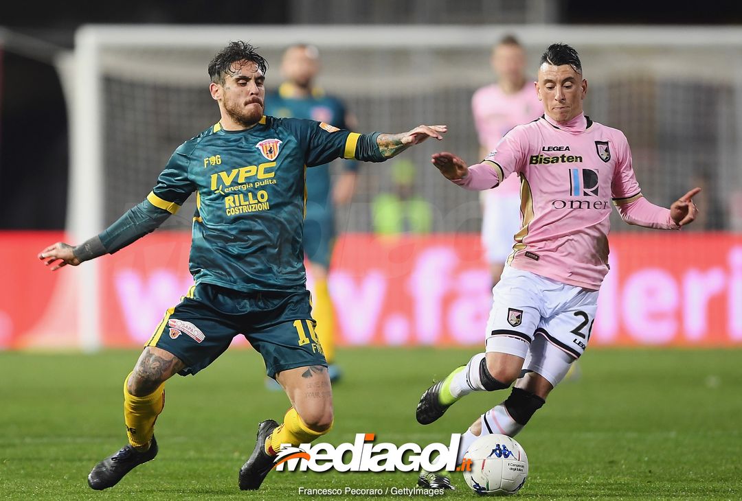  during the Serie B match between Benevento and Carpi FC at Stadio Ciro Vigorito on April 14, 2019 in Benevento, Italy. 