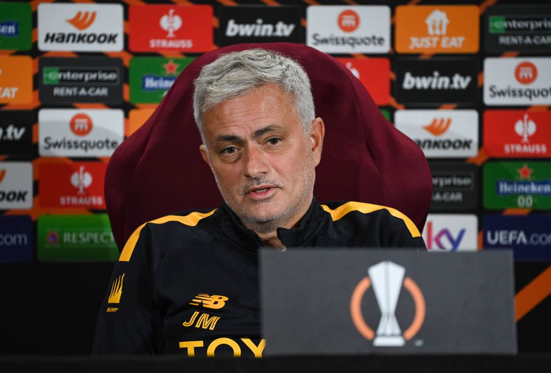 Mourinho e Mancini in conferenza stampa in vista di Roma-Salisburgo – FOTO GALLERY - immagine 5