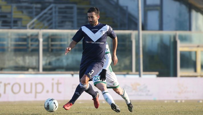 Giampiero Pinzi, Brescia Avellino  serie b, 21 gennaio 2017.  AG ALDO LIVERANI SAS 