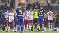 Verona-Roma 1-3, l’Hellas in dieci crolla a un centimetro dal traguardo