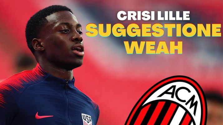 Timothy Weah (attaccante Lille), obiettivo di mercato AC Milan (GETTY images) | Calciomercato Milan News 