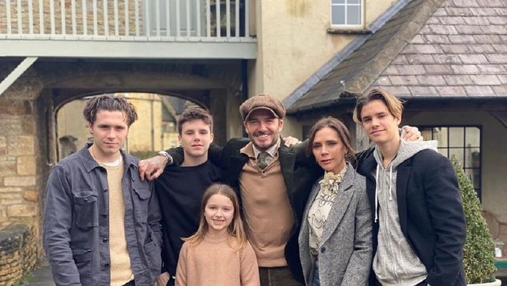 Becks con la sua famiglia al completo 