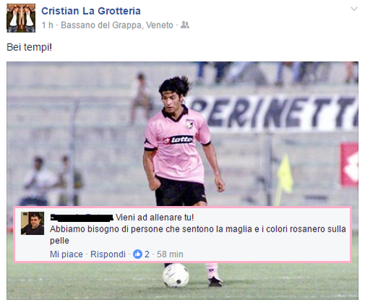 Cristian La Grotteria su Facebook Cristian La Grotteria su Facebook