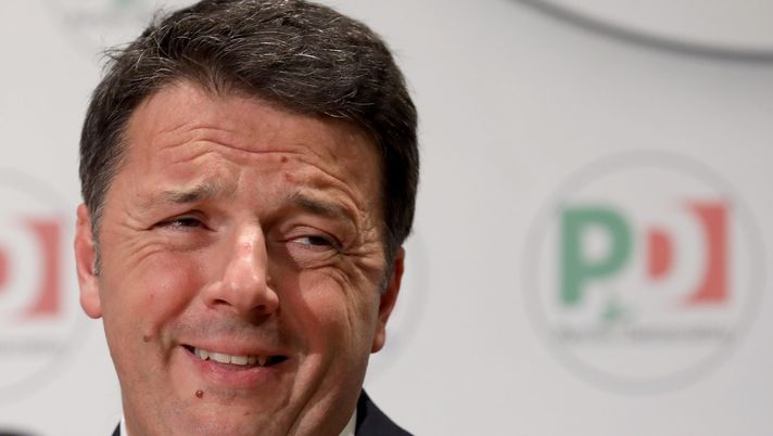 ROME, ITALY - MARCH 05:  Matteo Renzi resigned as leader of the Democratic Party (PD) during a press conference at the PD headquarter on March 5, 2018 in Rome, Italy. Provisional results in the Italian General Election see the share of the vote spread across the main parties thus: Five Star 31.6% , Matteo Renzi's Democratic Party (DP) 19.1%,  Lega 18.2% and Silvio Berlusconi's Forza Italia 13.8%.  (Photo by Elisabetta Villa/Getty Images) 