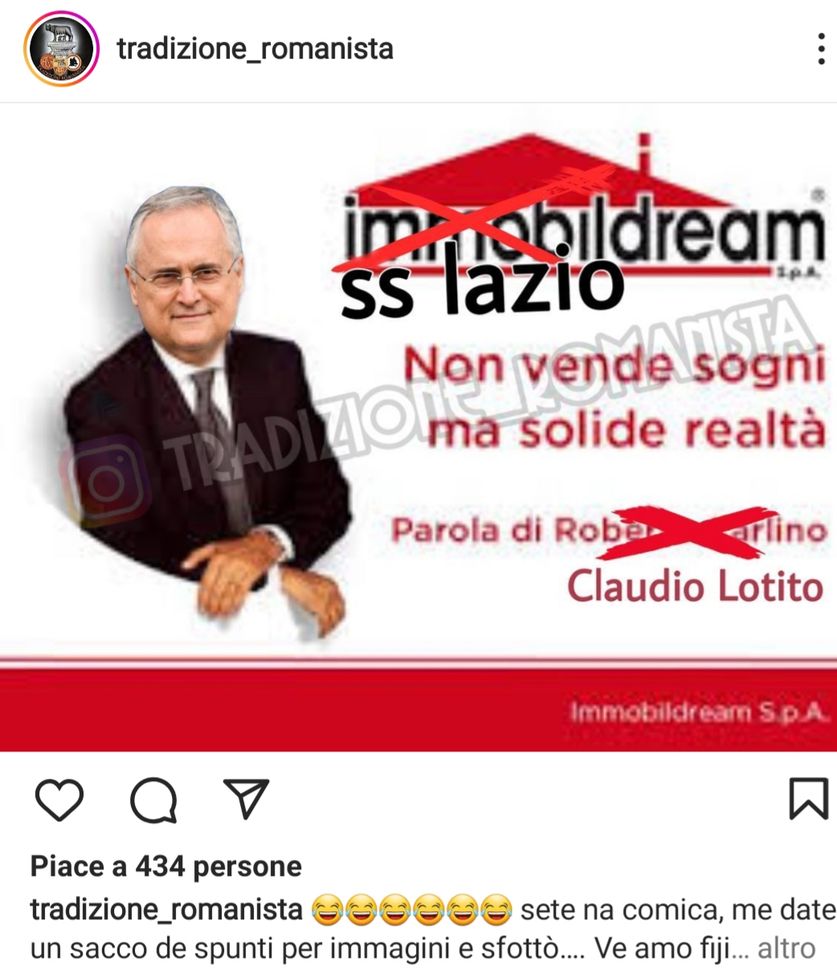 Lotito vs Dybala, la parola passa ai social: i meme, sogni immobiliari e solide realtà…- immagine 3