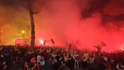 Juve Stabia in Serie B: tifosi in piazza per festeggiare lo storico traguardo