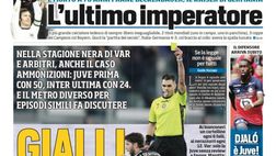 EDICOLA TS – Gialli di imbarazzo: Juventus prima con 50 ammonizioni, Inter ultima con 24