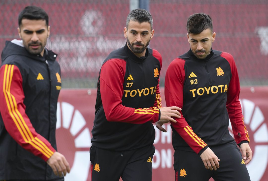 Roma in campo dopo il successo contro il Torino – FOTOGALLERY - immagine 15