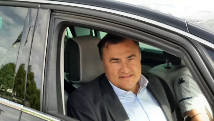 Barone al centro sportivo, breve chiacchierata informale con i giornalisti 