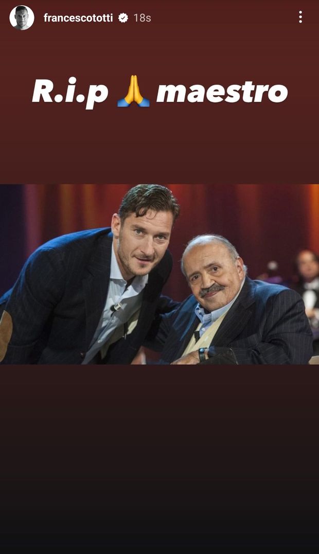 L’addio di Totti a Maurizio Costanzo: “Sarai per sempre nel mio cuore”- immagine 2