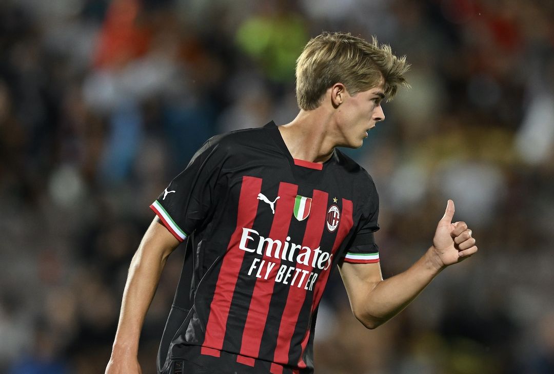 Charles De Ketelaere AC Milan amichevole Vicenza-Milan 1-6