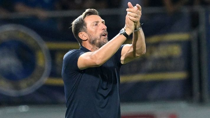 FROSINONE, ITALY - AUGUST 26: during the Serie A TIM match between Frosinone Calcio and Atalanta BC at Stadio Benito Stirpe on August 26, 2023 in Frosinone, Italy. (Photo by Giuseppe Bellini/Getty Images) Di Francesco: “Stop per Harroui, mi preoccupa e aspetto gli esami! Cheddira, Reinier, Kaio, Lirola…” - immagine 1