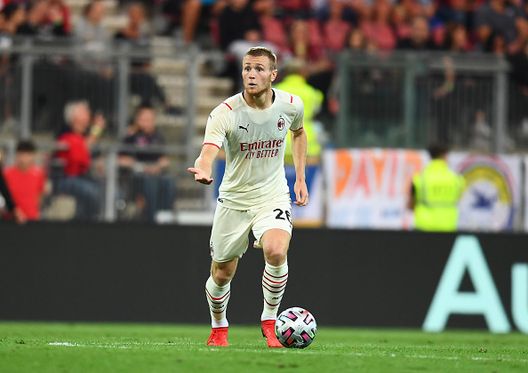 KLAGENFURT, AUSTRIA - AUGUST 08: Tommaso Pobega of AC Milan in action during the pre-season friendly match between Real Madrid and AC Milan at Worthersee Stadion on August 08, 2021 in Klagenfurt, Austria. (Photo by Claudio Villa/AC Milan via Getty Images) KLAGENFURT, AUSTRIA - AUGUST 08: Tommaso Pobega of AC Milan in action during the pre-season friendly match between Real Madrid and AC Milan at Worthersee Stadion on August 08, 2021 in Klagenfurt, Austria. (Photo by Claudio Villa/AC Milan via Getty Images)