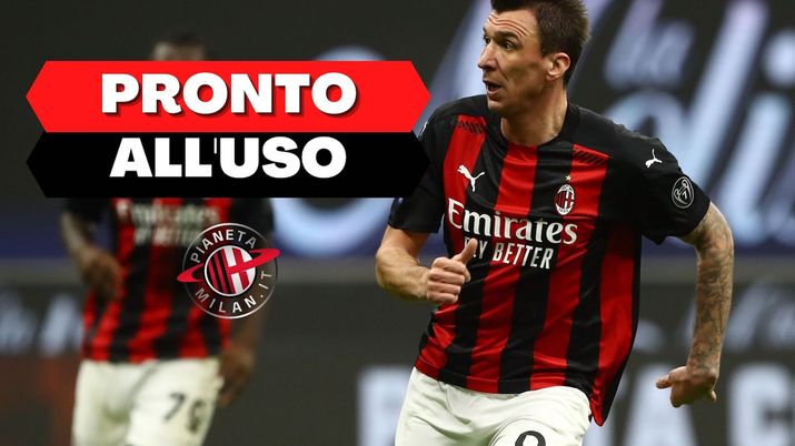 Mario Mandzukic (attaccante AC Milan), partirà dalla panchina anche in Milan-Sassuolo | News (Getty Images) 