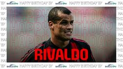 Buon compleanno Rivaldo: gli auguri del Milan sui social