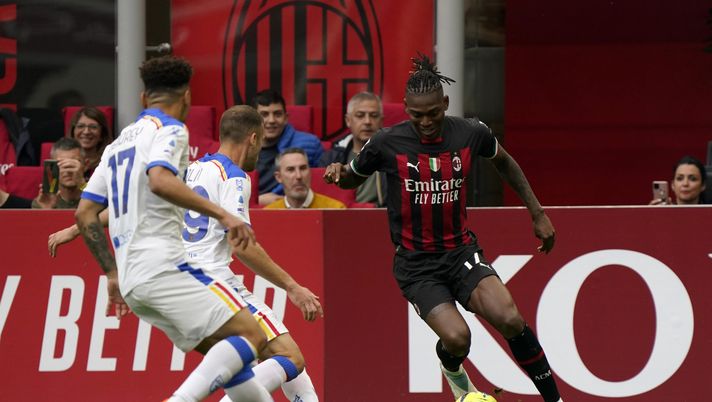 Rafael Leao, attaccante Milan contro Lecce