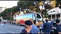 Palermo-Virtus Entella, arrivato il pullman dei liguri al “Renzo Barbera”