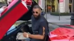 Benzema che spettacolo la sua Ferrari! (VIDEO)