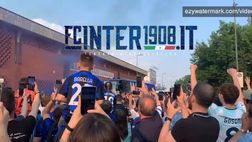 VIDEO FCIN1908 / Inter-Atalanta, l’arrivo del pullman nerazzurro a San Siro