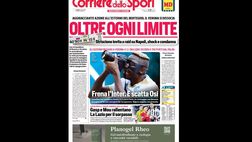 Prima Pagina, Corriere dello Sport: “Sriscione invita a raid su Napoli, shock…”