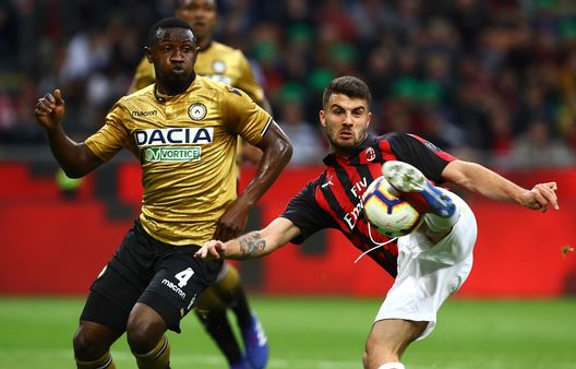  Patrick Cutrone e Nicholas Opoku in Milan-Udinese, Getty Images 