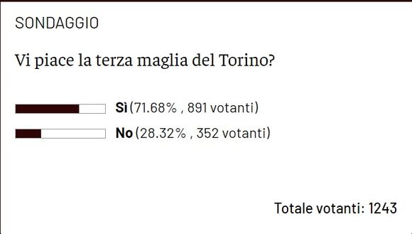 Torino, i lettori promuovono la terza maglia per la stagione 2022/2023- immagine 2