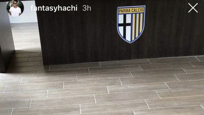 L'ex Milan Mastour si allena con il Parma Primavera, Instagram Stories Mastour 