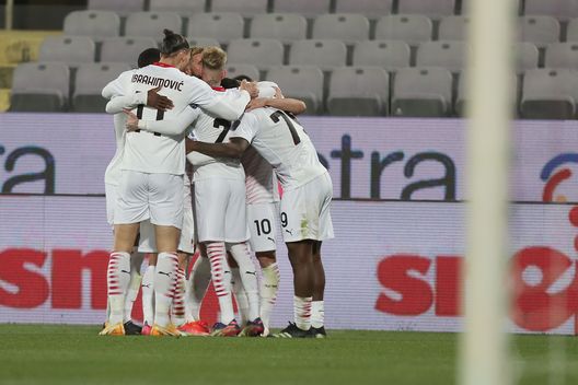 I giocatori del Milan al Franchi di Firenze I giocatori del Milan al Franchi di Firenze