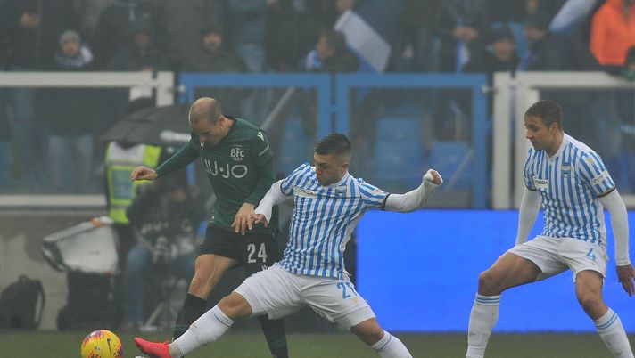 FERRARA, ITALY - JANUARY 25: Gabriel Strefezza of SPAL in action during the Serie A match between SPAL and  Bologna FC at Stadio Paolo Mazza on January 25, 2020 in Ferrara, Italy. (Photo by Mario Carlini / Iguana Press/Getty Images) 