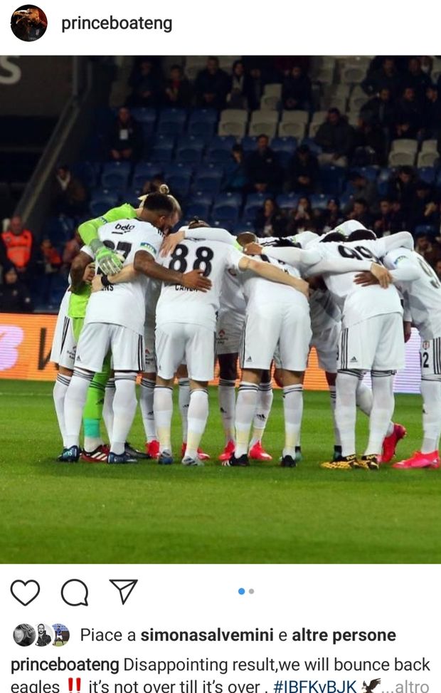 Boateng dopo il derby perso: "Dispiace per il risultato, ma ci rifaremo" 