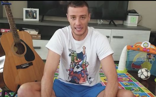 Ciofani durante l’intervista telefonica per DAZN 