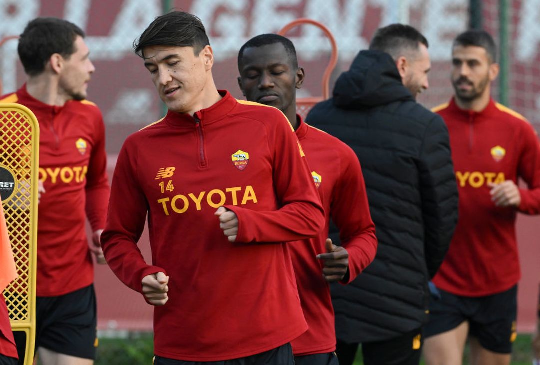 Roma, rifinitura in vista del Bologna: ancora in gruppo Solbakken – FOTO GALLERY - immagine 5