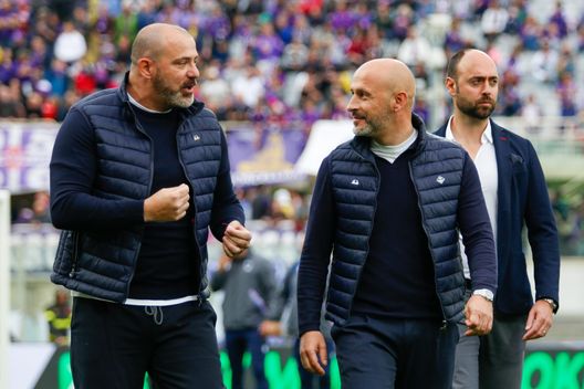 GERMOGLI PH: 30 APRILE 2023 FIRENZE STADIO ARTEMIO FRANCHI CAMPIONATO SERIE A FIORENTINA VS SAMPDORIA NELLA FOTO STANKOVIC E ITALIANO Fuochi d’artificio viola: Sampdoria, è una resa. la Fiorentina domina- immagine 2