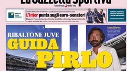La Gazzetta dello Sport: “Ribaltone Juve, guida Pirlo. Troppo Messi Napoli”