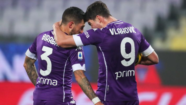 GERMOGLI PH: 16 DICEMBRE 2020 FIRENZE STADIO ARTEMIO FRANCHI SERIE A FIORENTINA VS SASSUOLO NELLA FOTO GOL VLAHOVIC ESULTANZA 