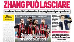 Prima Pagina, Corriere dello Sport: “Zhang può lasciare. Osimhen, Covid e veleni. CR7…”